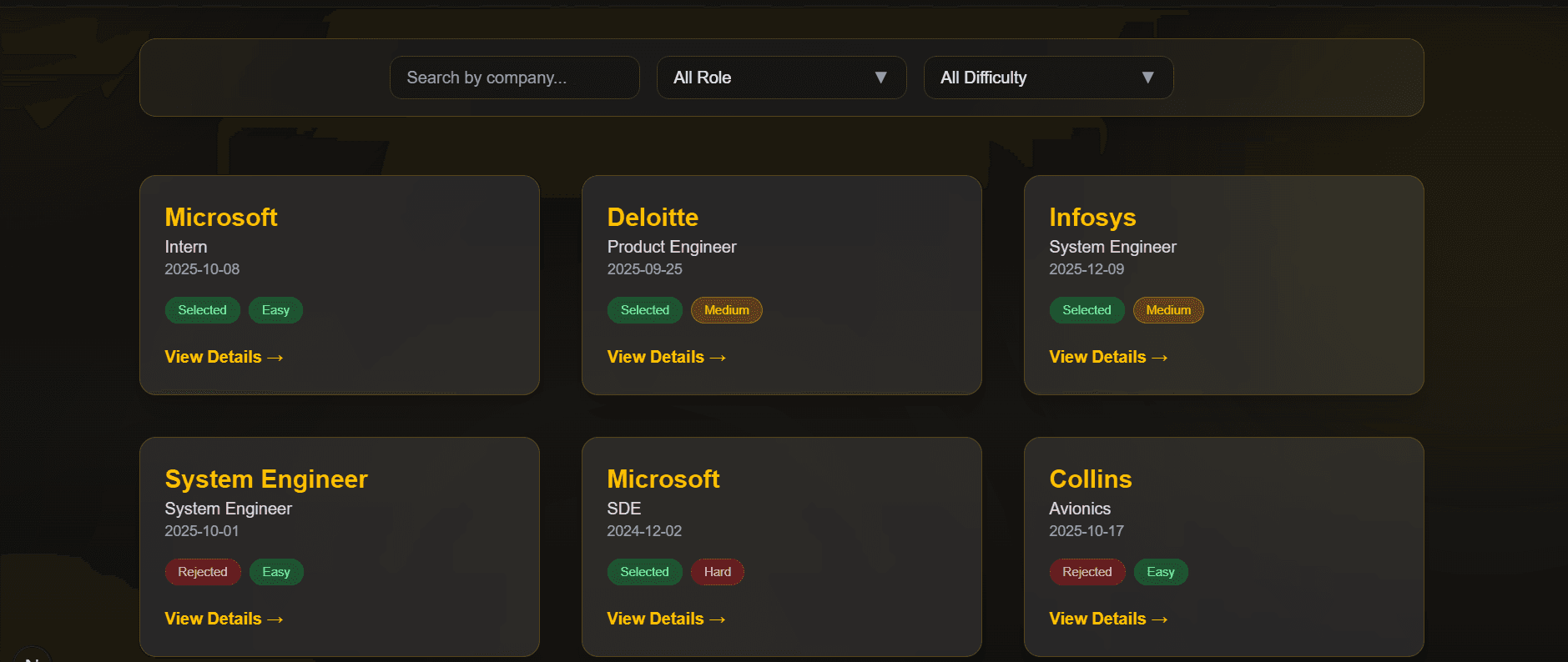 Crackly Dashboard